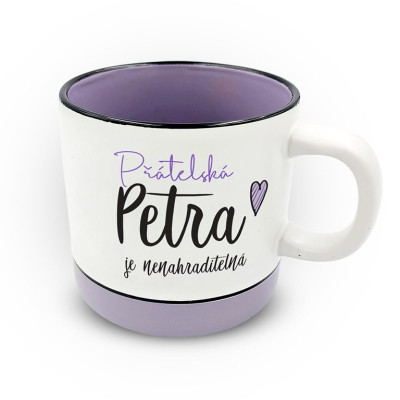 Nekupto Hrnek s potiskem 400 ml pastel - Petra