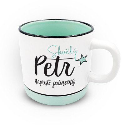 Nekupto Hrnek s potiskem 400 ml pastel - Petr