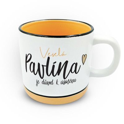 Nekupto Hrnek s potiskem 400 ml pastel - Pavlína