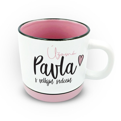 Nekupto Hrnek s potiskem 400 ml pastel - Pavla