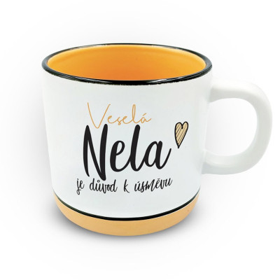 Nekupto Hrnek s potiskem 400 ml pastel - Nela