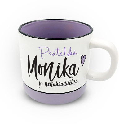 Nekupto Hrnek s potiskem 400 ml pastel - Monika