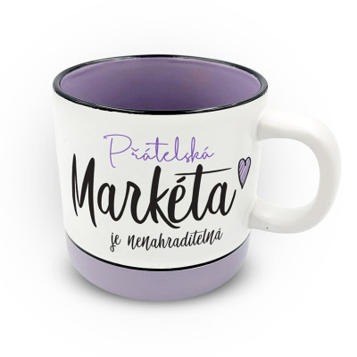 Nekupto Hrnek s potiskem 400 ml pastel - Markéta