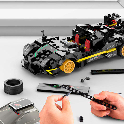 Rastar Stavebnice model vozu Pagani Zonda R černé 1:28 ~ 6