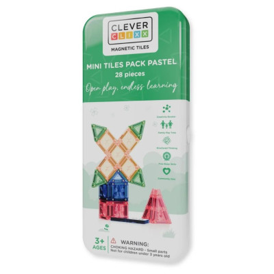 Cleverclixx Cestovní set mini dílky Pastel 28 dílů