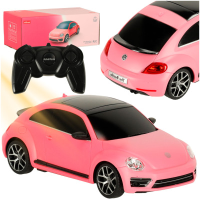 RC auto 1:24 Volkswagen Beetle-UV růžové na dálkové ovládání
