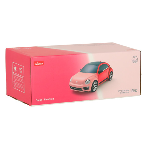 RC auto 1:24 Volkswagen Beetle-UV růžové na dálkové ovládání ~ 10
