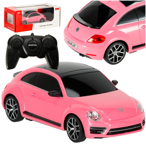 RC auto 1:24 Volkswagen Brouk růžový na dálkové ovládání ~ 1