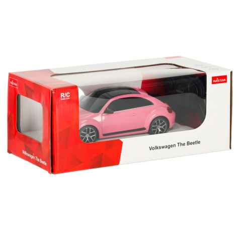 RC auto 1:24 Volkswagen Brouk růžový na dálkové ovládání ~ 8