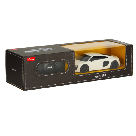RC auto 1:24 AUDI R8 2015 bílé na dálkové ovládání ~ 8