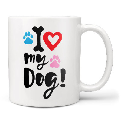 Hrnek 330 ml - I love my dog