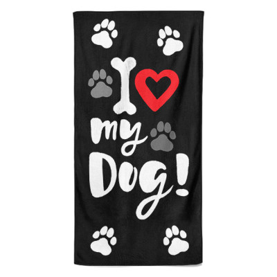 Osuška 140 x 70 cm - I love my dog
