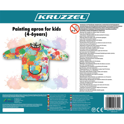 Dětská malířská zástěra 4-6 let Kruzzel 26122 ~ 10