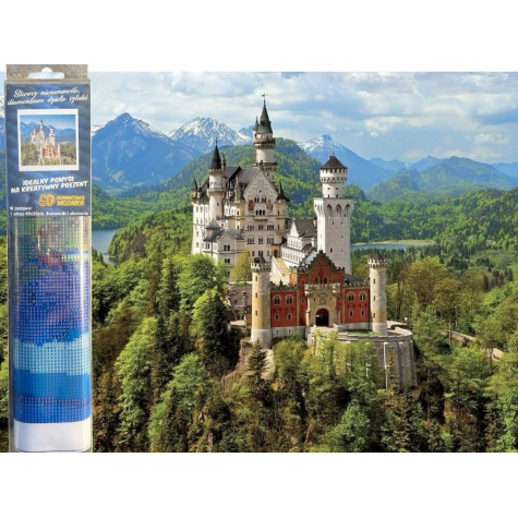 Norimpex Diamantový obrázek malování 30x40cm - Zámek Neuschwanstein ~ 7