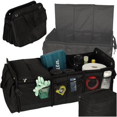 Organizér do kufru auta skládací uzavíratelný 75x37x32cm + termo taška