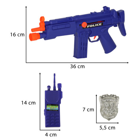 KIK Policejní souprava pro děti Set s doplňky ~ 9
