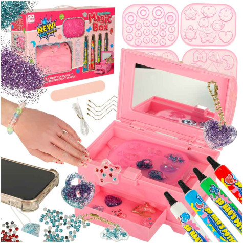 Magic box Kreativní sada s kamínky na výrobu přívěsků ~ 1