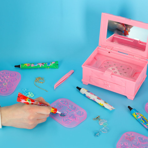 Magic box Kreativní sada s kamínky na výrobu přívěsků ~ 13
