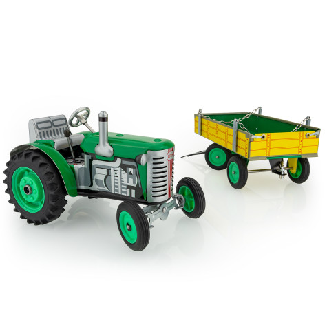 Kovap Traktor Zetor s valníkem zelený na klíček kov 28cm ~ 1