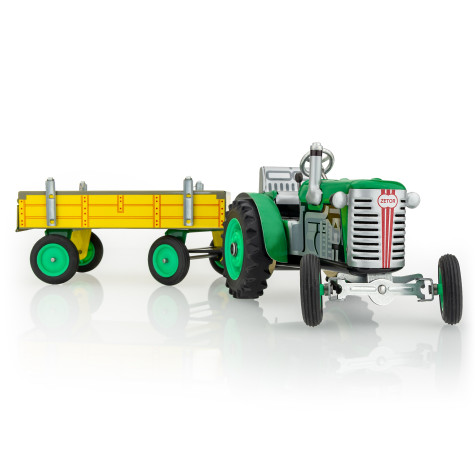 Kovap Traktor Zetor s valníkem zelený na klíček kov 28cm ~ 3
