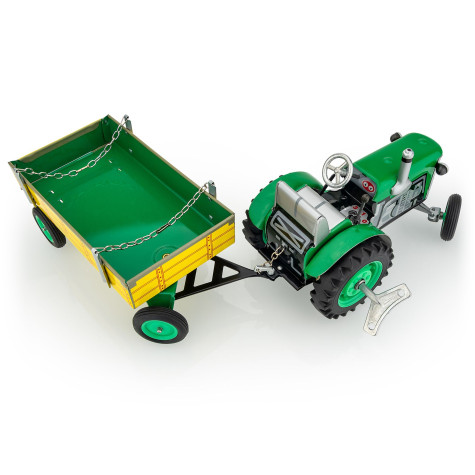 Kovap Traktor Zetor s valníkem zelený na klíček kov 28cm ~ 5
