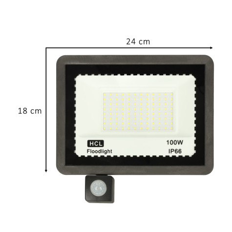 KIK LED Reflektor 100W se senzorem pohybu ~ 9
