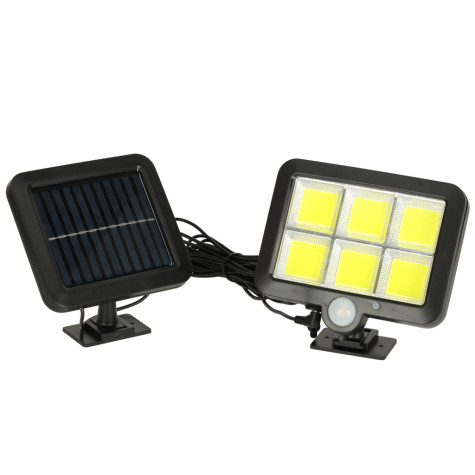 KIK Solární lampa se senzorem pohybu a soumraku 120 LED ~ 3
