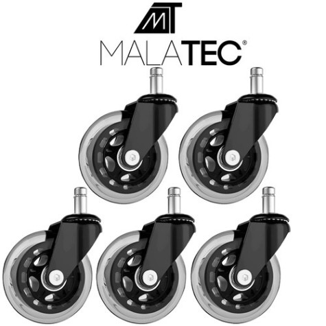Kolečka gumová ke kancelářské židli 5 ks Malatec 22077 ~ 5