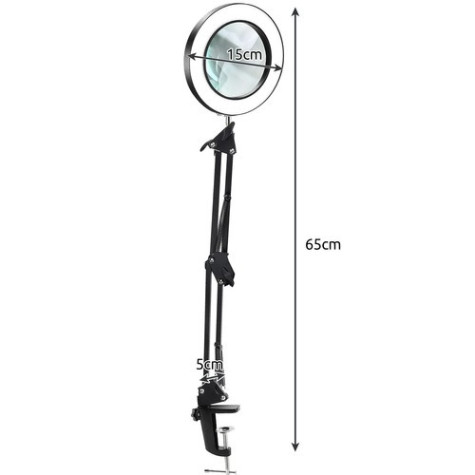 Multifunčkní lampa s lupou - černá Izoxis 23893 ~ 14