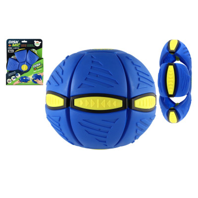 Teddies DiskMíč Hoď disk, chyť míč 22cm modrý
