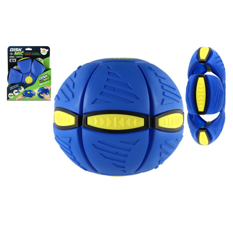 Teddies DiskMíč Hoď disk, chyť míč 22cm modrý ~ 1