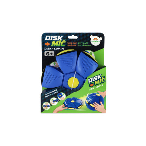Teddies DiskMíč Hoď disk, chyť míč 22cm modrý ~ 2