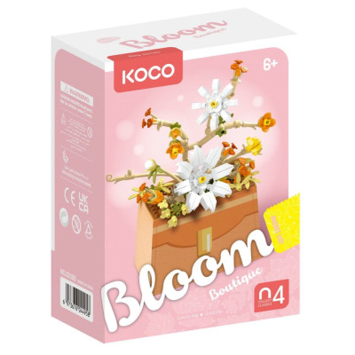 KOCO Stavebnice mini Květina v kabelce plast 232ks