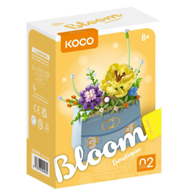 KOCO Stavebnice mini Květina v kabelce plast 223ks