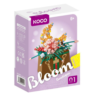 KOCO Stavebnice mini Květina v kabelce plast 245ks