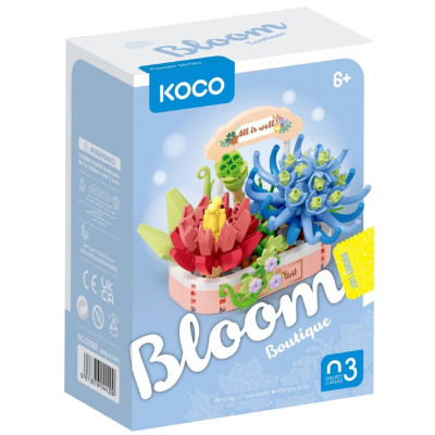 KOCO Stavebnice mini Kouzlo sukulentů plast 271ks