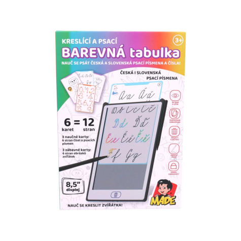 MaDe Barevná tabulka Tablet kreslící a psací 23x16cm ~ 5