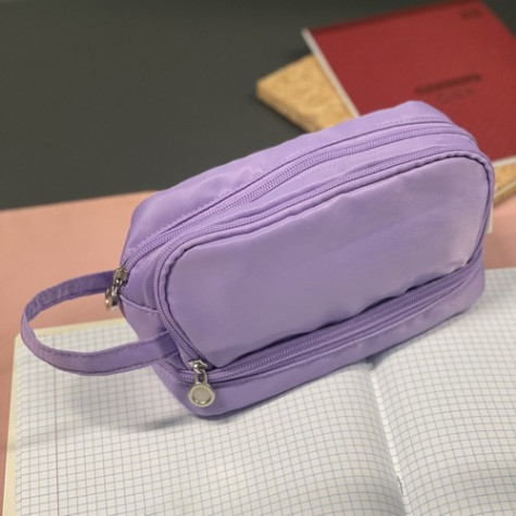 Čtyřkomorový skládací penál fialový Maaleo 24518 ~ 2