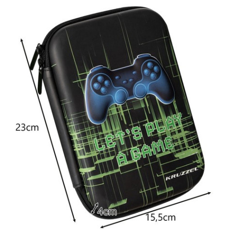 Skládací školní penál Gamepad Kruzzel 24533 ~ 8