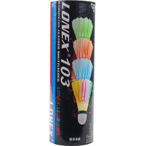 Badminton košíčky 4 ks peří se světlem ~ 1