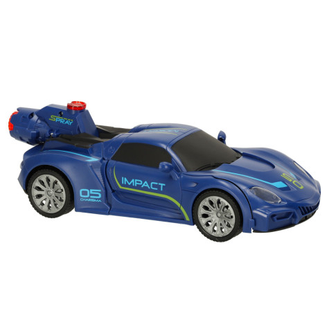 Revolt Transforming robot racer auto na dálkové ovládání modré ~ 4