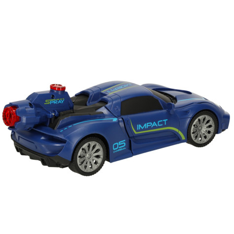 Revolt Transforming robot racer auto na dálkové ovládání modré ~ 6