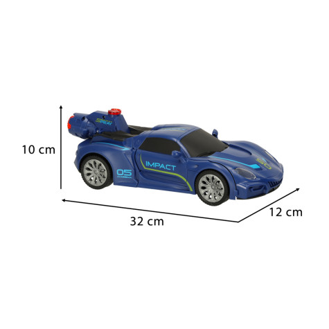 Revolt Transforming robot racer auto na dálkové ovládání modré ~ 9