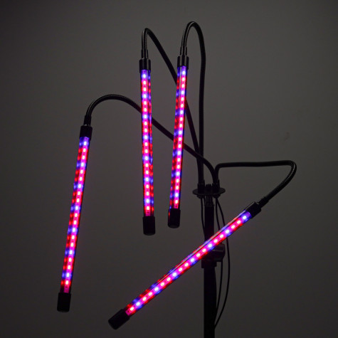 LED lampa pro pěstování rostlin se stativem 80LED ~ 10
