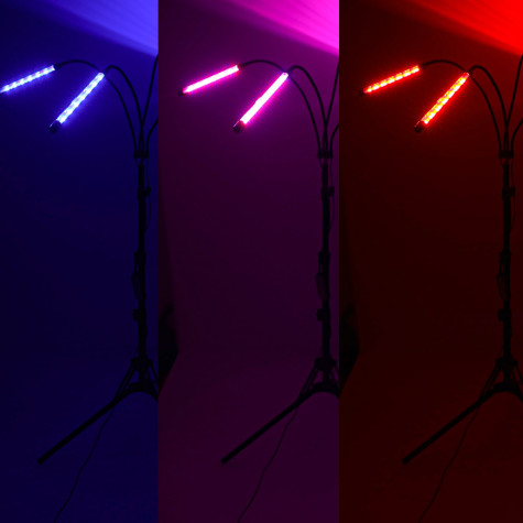 LED lampa pro pěstování rostlin se stativem 80LED ~ 12