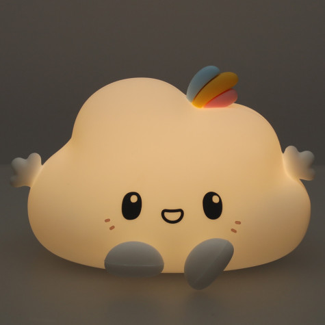 Dětské noční světlo lampička silikonová RGB Mráček ~ 6