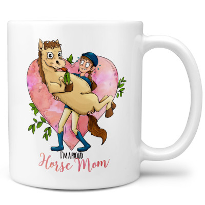 Hrnek 330 ml - Horse mom