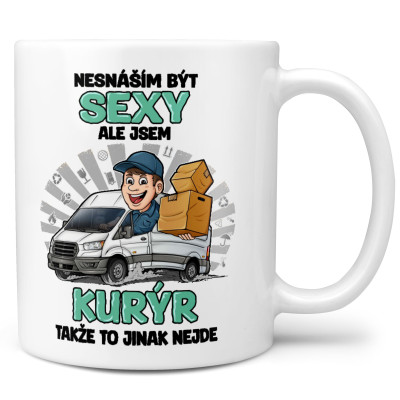 Hrnek 330 ml - Sexy kurýr