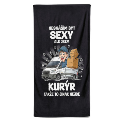 Osuška 140 x 70 cm - Sexy kurýr