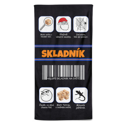 Osuška 140 x 70 cm - Skladník 100%